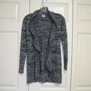Cherry Stix black long cardigan sz L girls